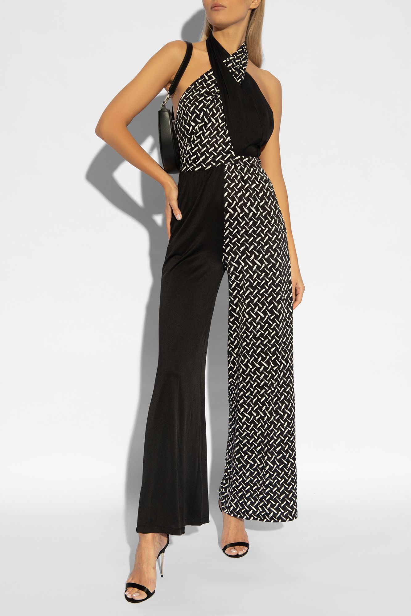 [ DIANE von FURSTENBERG ] コジマジャンプスーツ Black 'Cort' jumpsuit Diane Von Furstenberg